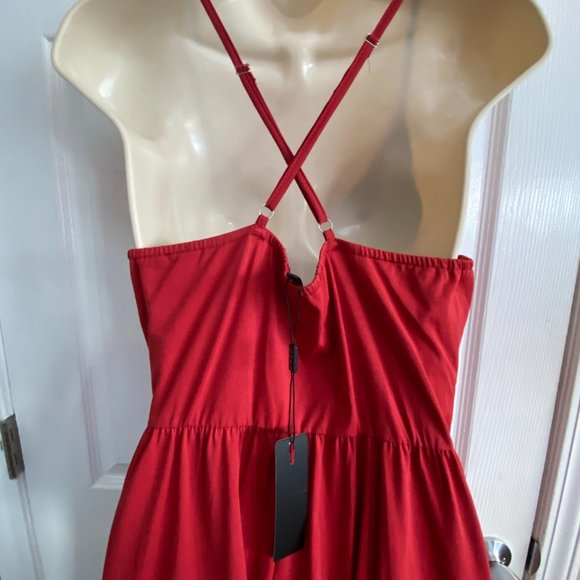 Red Spaghetti Strap Maxi Dress - Picture 4 of 6